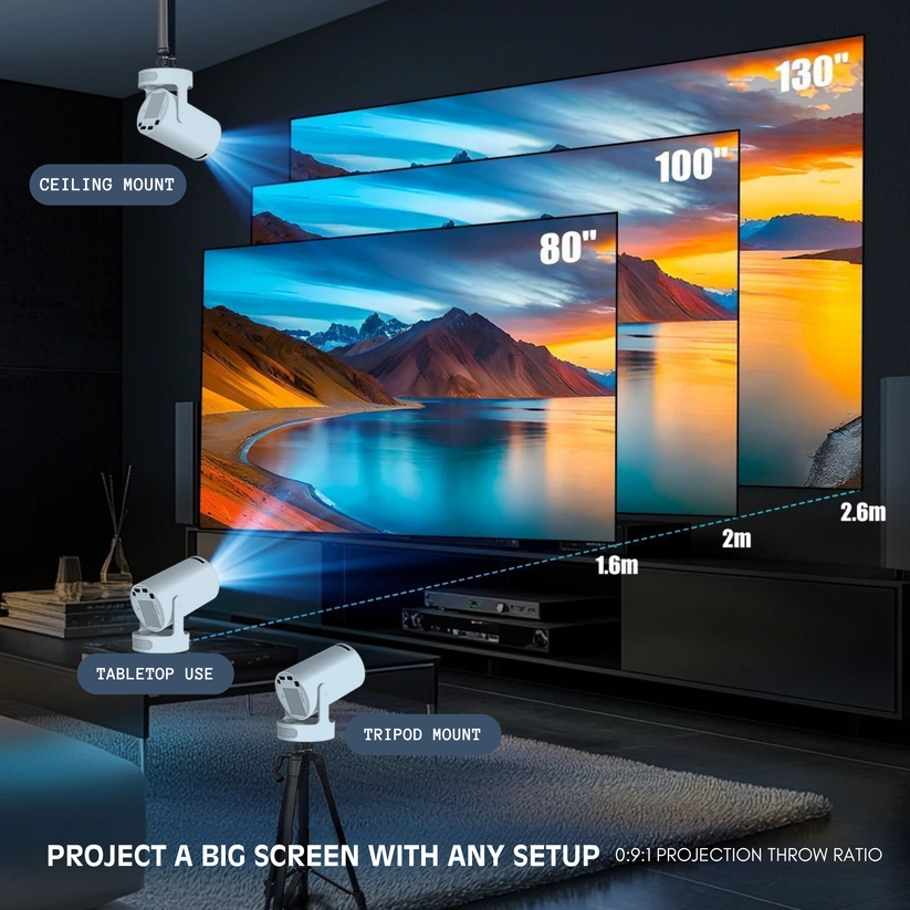 Cozytime™ Smart Portable Projector