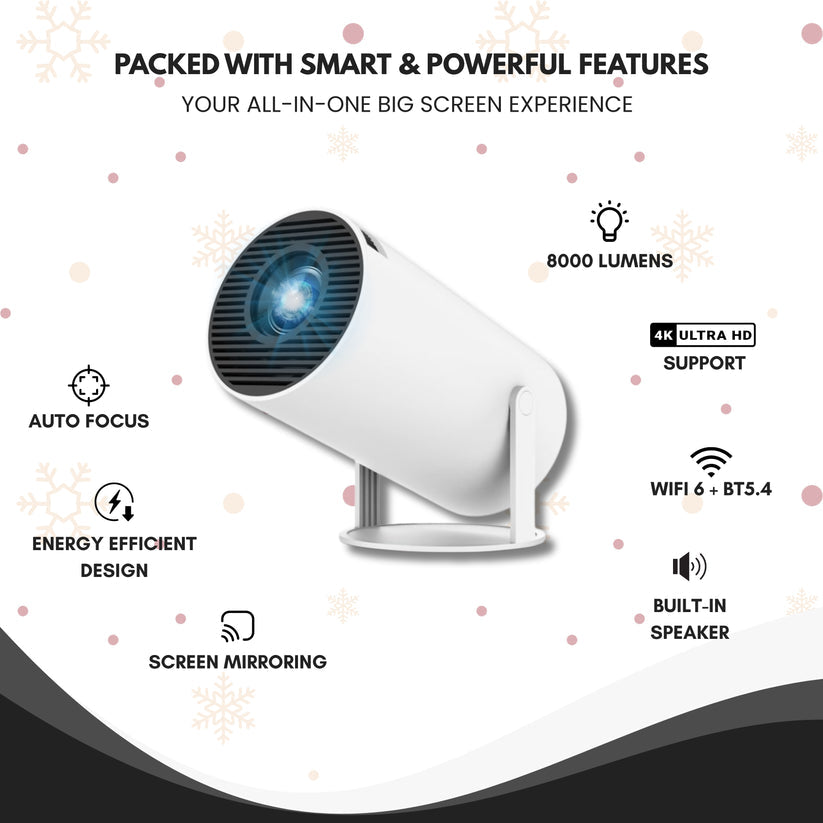 Cozytime™ Smart Portable Projector